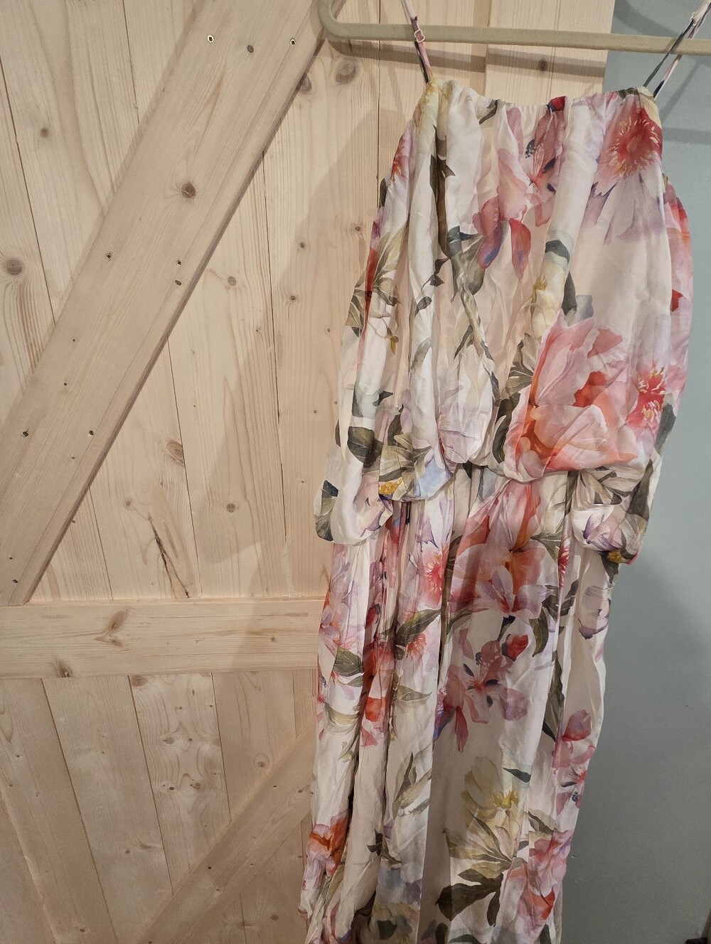 H&MFloralDress in light Pink, Coral
